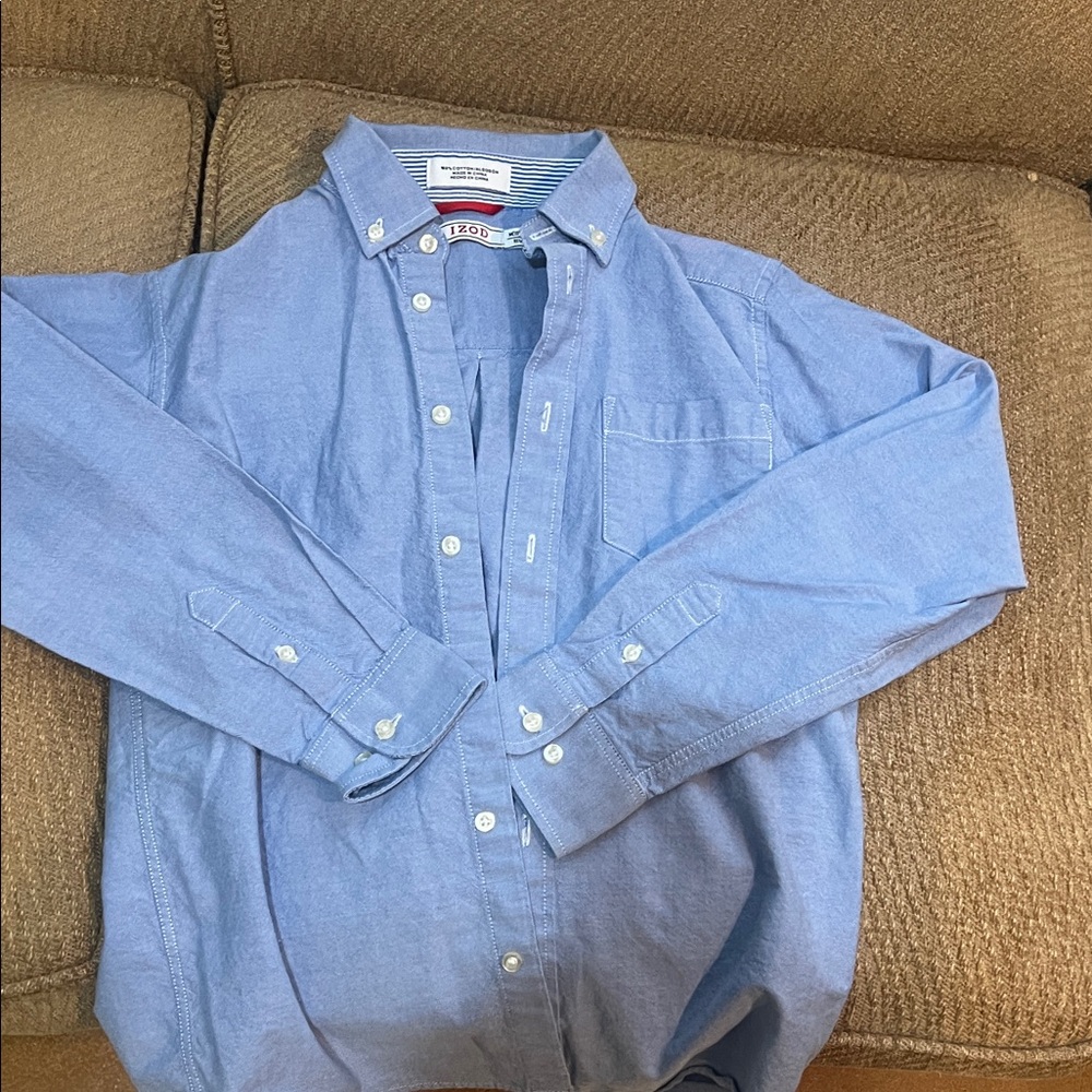 Izod Light Blue Button Down Shirt